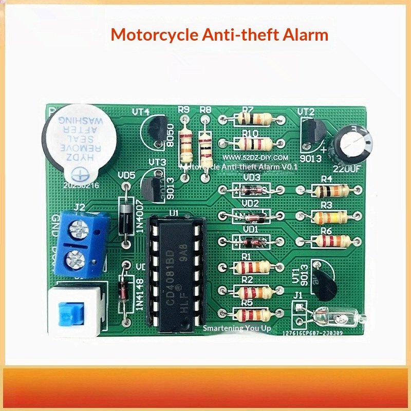 Diy Motorcycle Electronics - Kit Alarm Anti Maling Getaran Sepeda