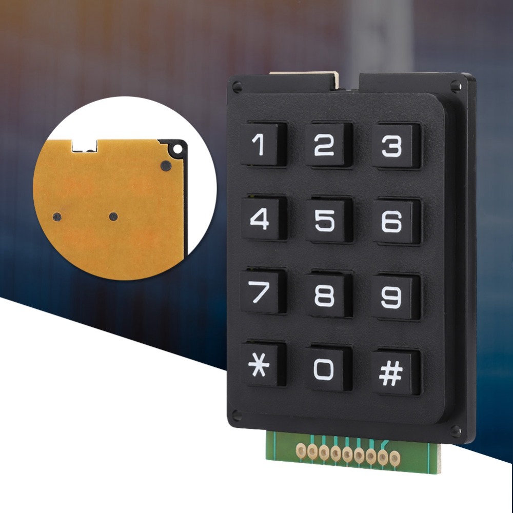 Diy Electronics Uk - Modul Keyboard 12 Tombol Praktis 3x4