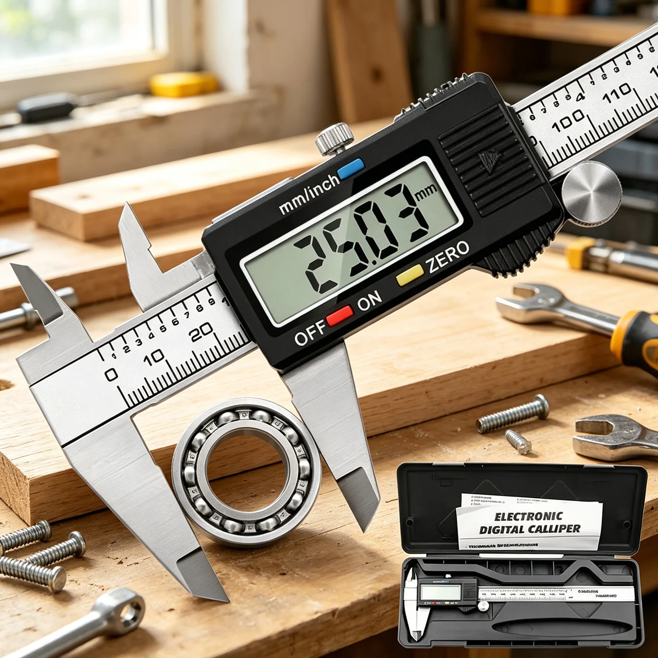Diy Electronics Workshop - Kaliper Digital Elektronik Stainless Steel 0-150mm