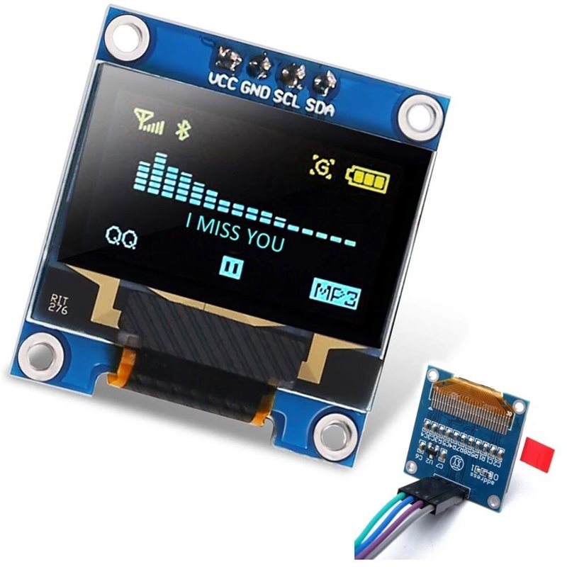 Diy Electronics Starter Kit - Kit DIY Elektronik Layar 1602+0.96-Inci Untuk