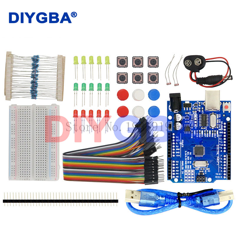Diy Electronics Breadboard - Kit Starter 13 in 1 baru,