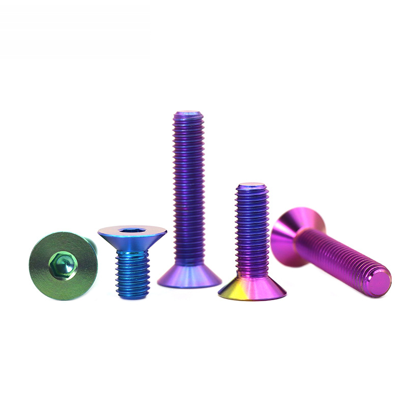 Diy Motorcycle Electronics - Baut Hex Countersunk Titanium, Sekrup Kepala