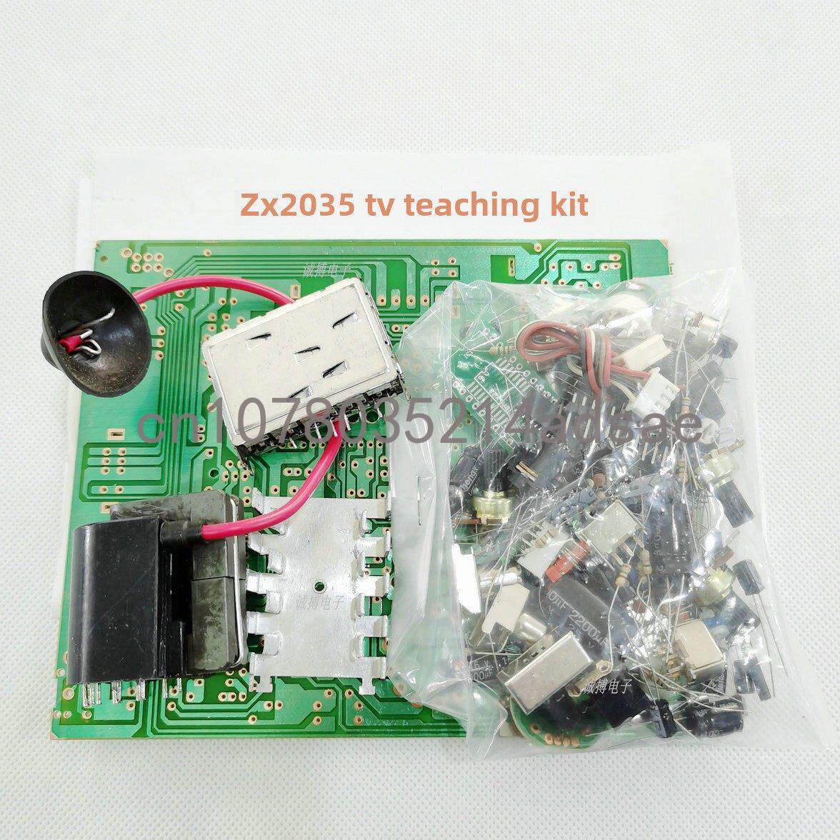 Diy Electronics Soldering Kit - Kit/Paket Mainboard TV Hitam Putih 5,5