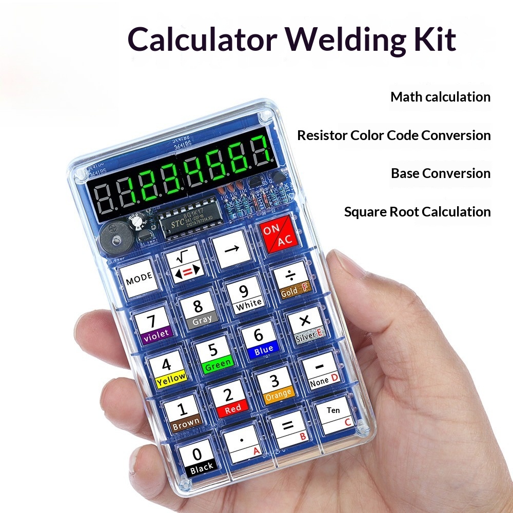 Diy Electronics Youtube - Kit Produksi Kalkulator, Komponen Elektronik DIY,