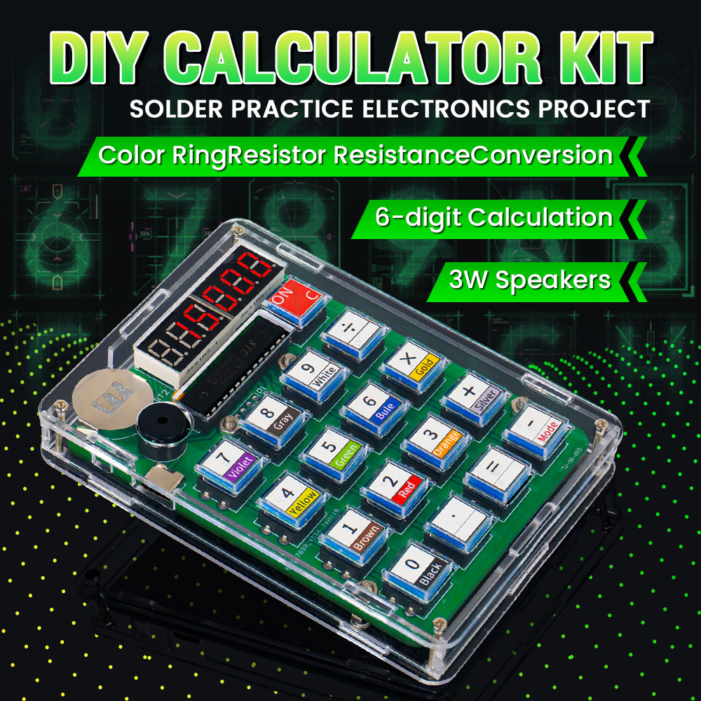 Diy Electronics Youtube - Kalkulator DIY, Kit produksi elektronik, tampilan