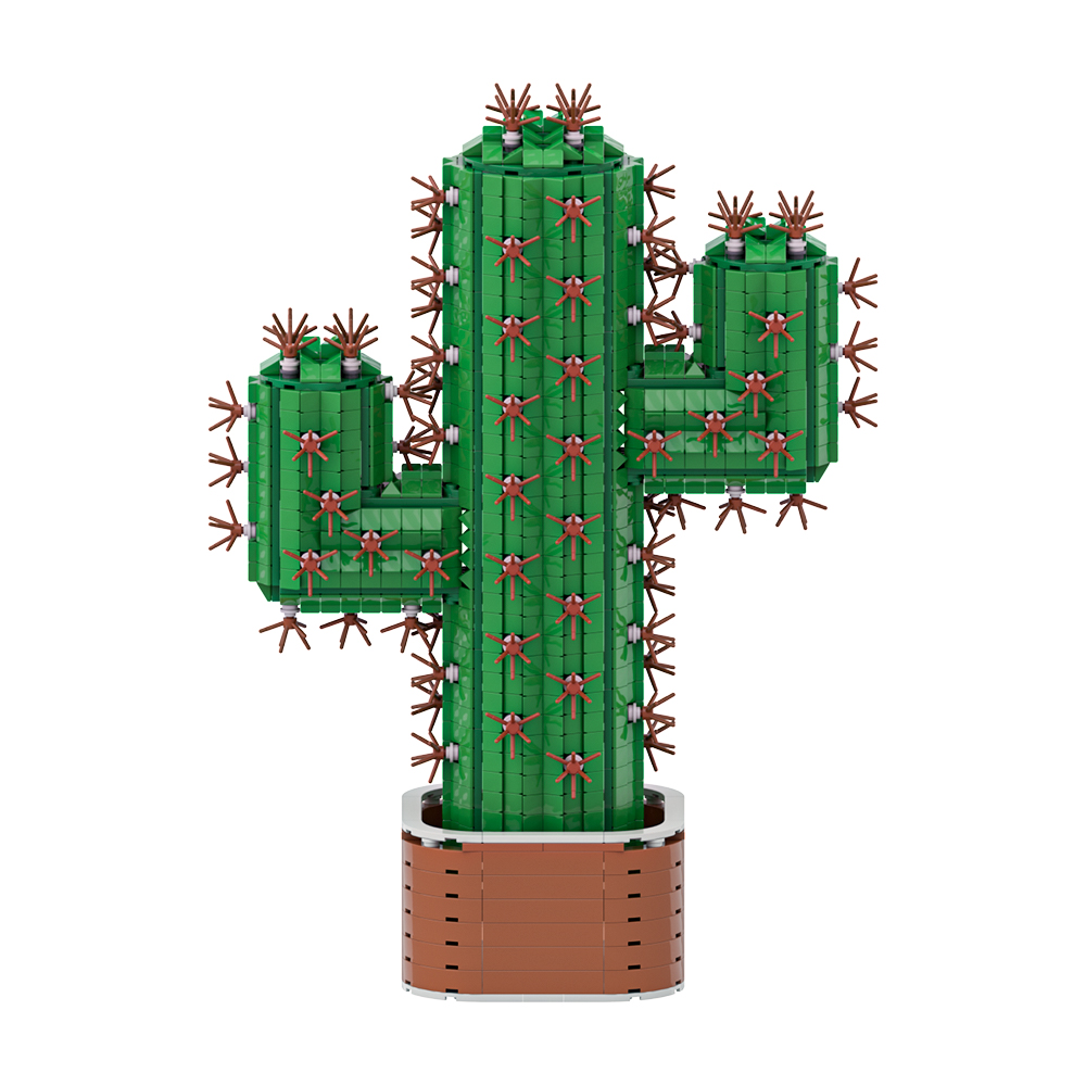 Diy Lego Electronics - Gobrick MOC Kaktus Raksasa Blok Bangunan