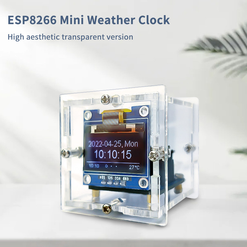 Kit Jam Cuaca Mini ESP8266 Pro - Diy Electronics Soldering Kit ulasan dan harga