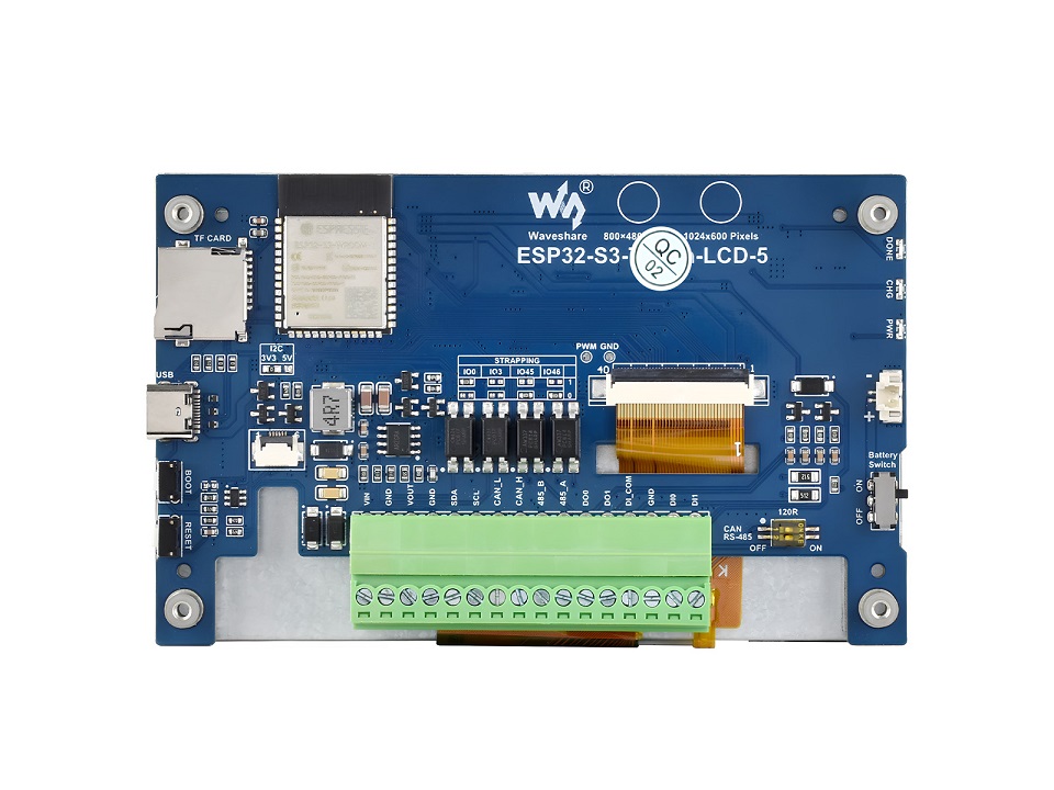 ESP32-S3-LCD-5, Fungsi Tanpa S - Esp32 Wifi Bluetooth ulasan dan harga