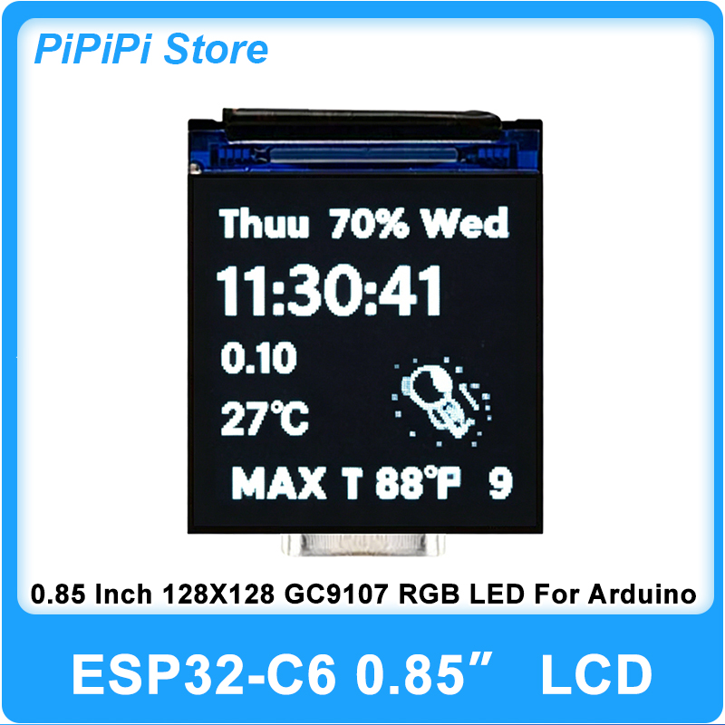 ESP32 C6 0.85 Inci 128X128 Lay - Esp32 Wifi Bluetooth ulasan dan harga