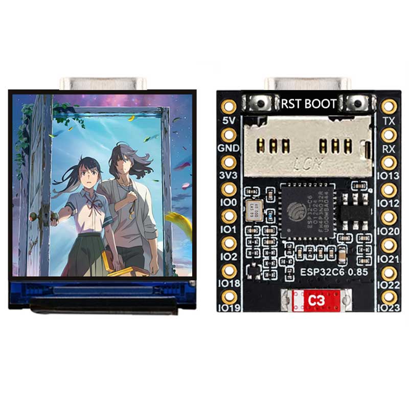 ESP32 C6 0.85 Inci 128X128 Lay - Esp32 Wifi Bluetooth ulasan dan harga