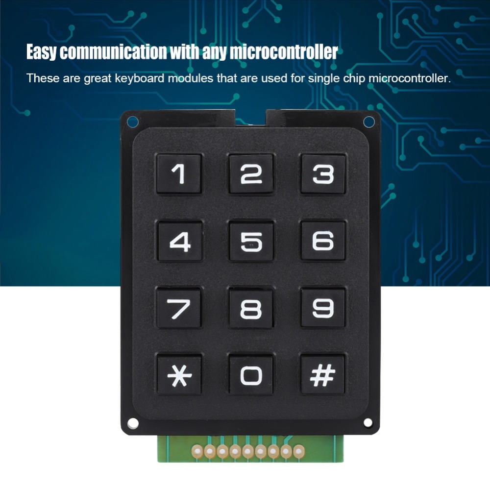 Modul Keyboard 12 Tombol Prakt - Diy Electronics Uk ulasan dan harga