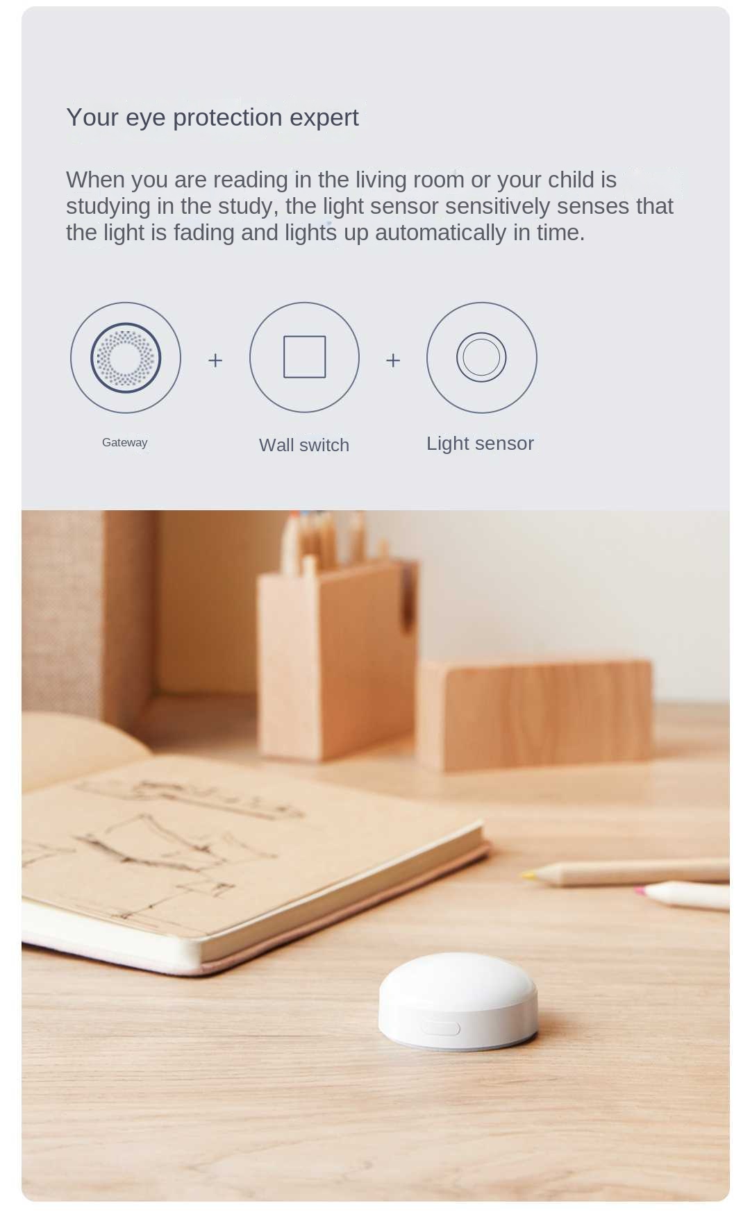 Aqara sensor cahaya T1 Zigbee  - Diy Home Electronics ulasan dan harga