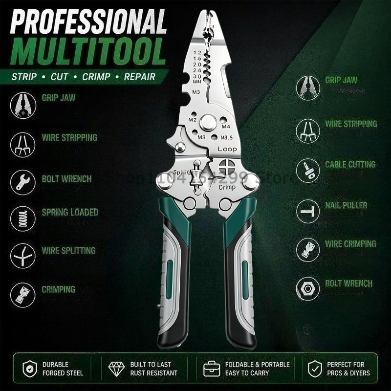 Alat Perbaikan Tang Crimping P - Wire Stripper Cutter ulasan dan harga