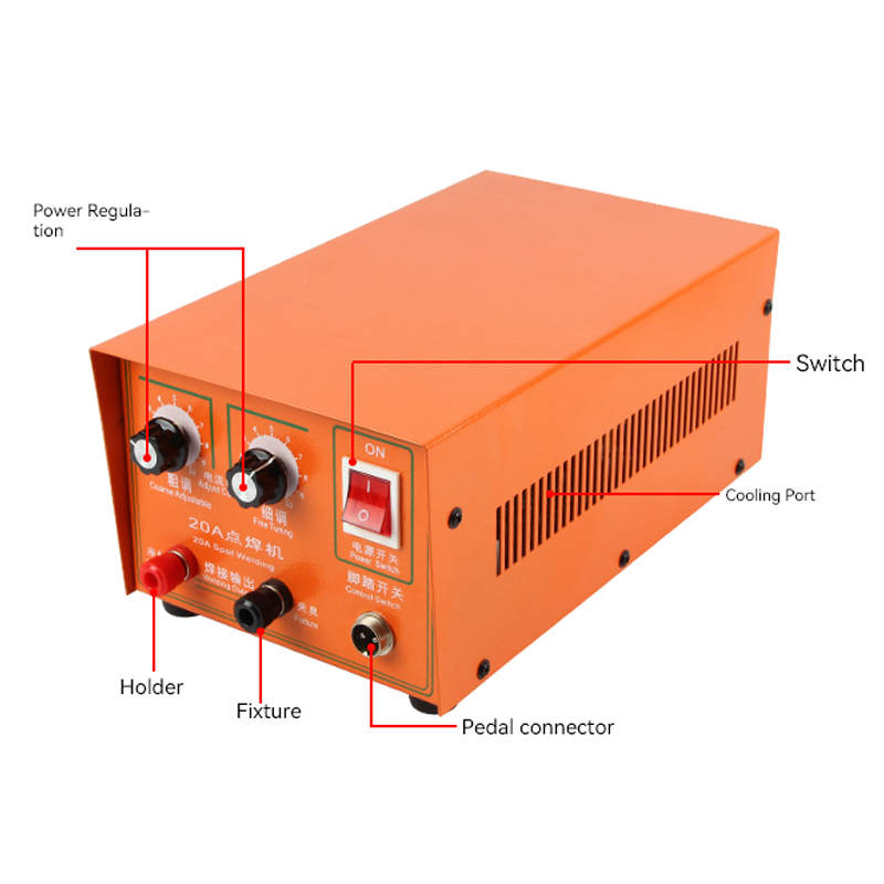 Perhiasan 20A Spot Welder Mesi - Diy Electronics Spot Welder ulasan dan harga
