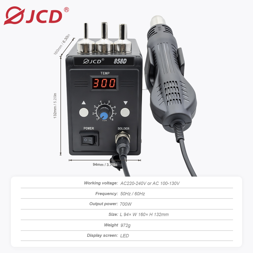 JCD pistol udara panas 858D BG - Smd Solder Paste ulasan dan harga