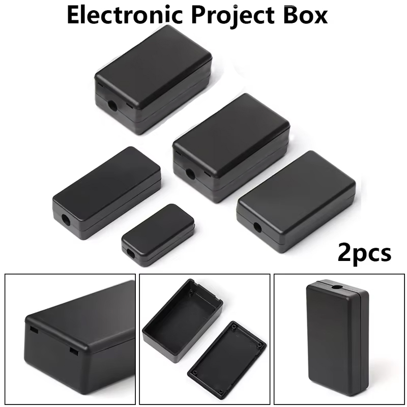 2 Buah Kotak Hitam Plastik Tah - Diy Box Electronics Mall ulasan dan harga