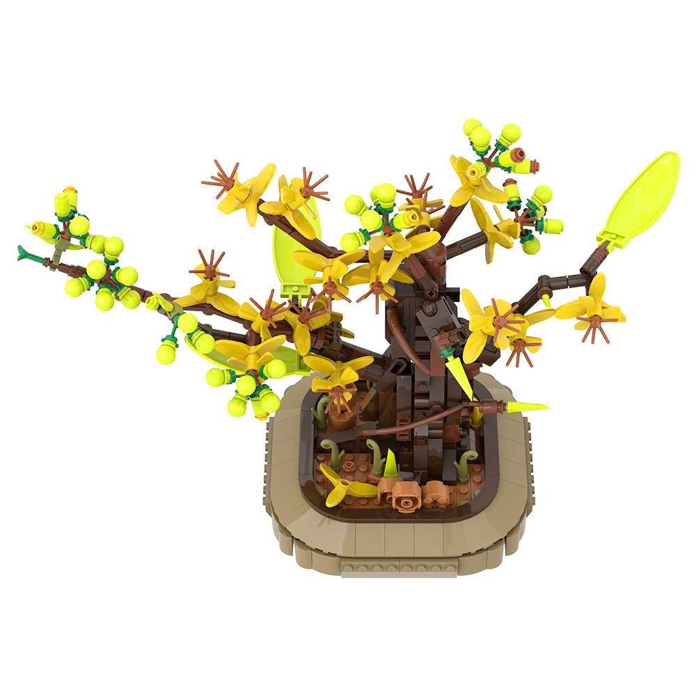 Gobricks MOC Aprikot Bonsai Bl - Diy Lego Electronics ulasan dan harga