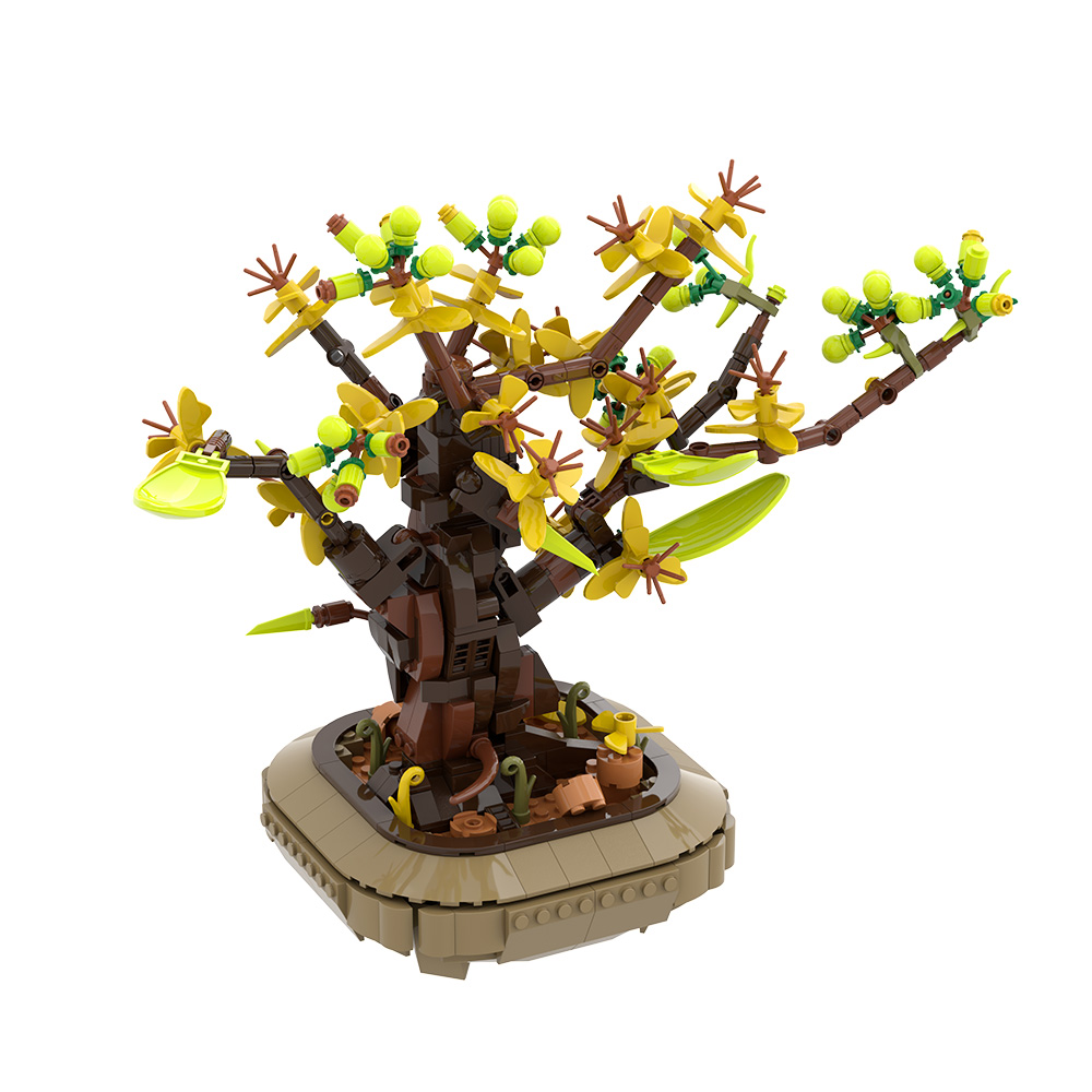 Gobricks MOC Aprikot Bonsai Bl - Diy Lego Electronics ulasan dan harga