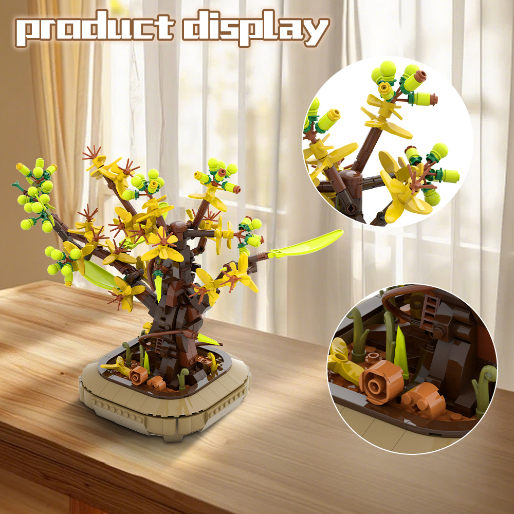 Gobricks MOC Aprikot Bonsai Bl - Diy Lego Electronics ulasan dan harga