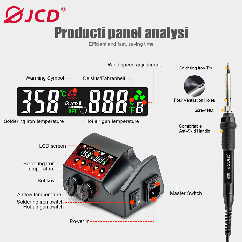 Stasiun Solder JCD 8898Pro 2 i - Smd Solder Paste ulasan dan harga