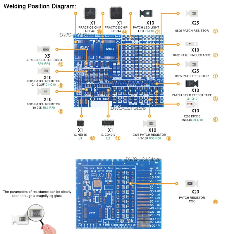 Papan latihan solder komponen  - Smd Solder Paste ulasan dan harga