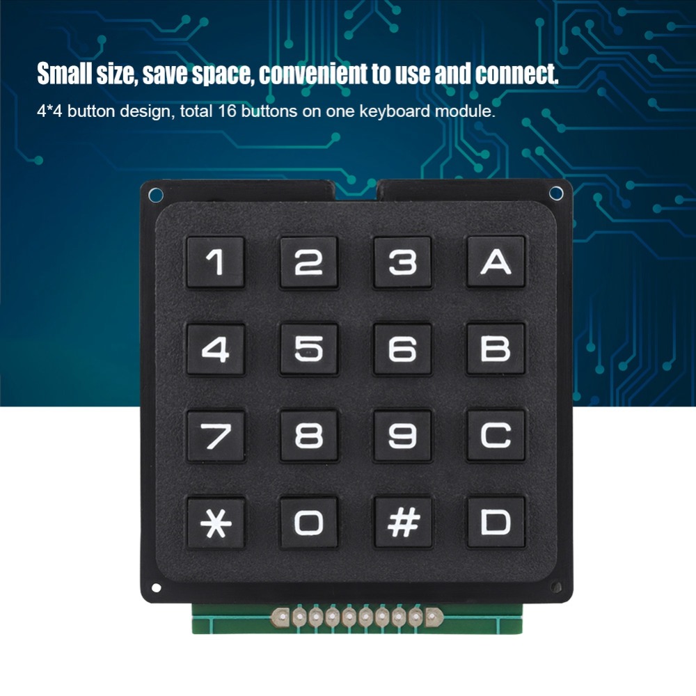 Keypad Numerik 4x4 Praktis 16  - Diy Electronics Uk ulasan dan harga