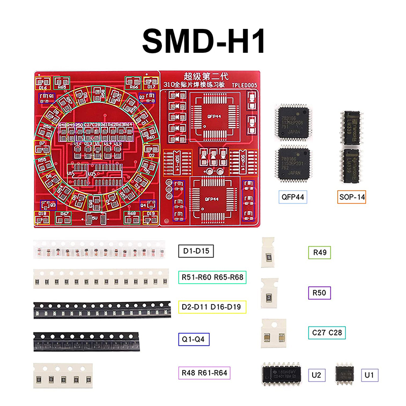 Praktek Solder dua buah Set SM - Diy Electronics Basics ulasan dan harga