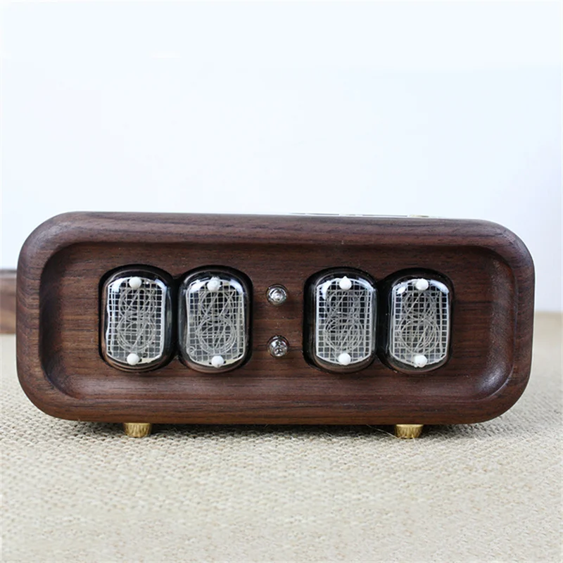 Jam Digital Kayu Solid Black W - Diy Electronics Table ulasan dan harga