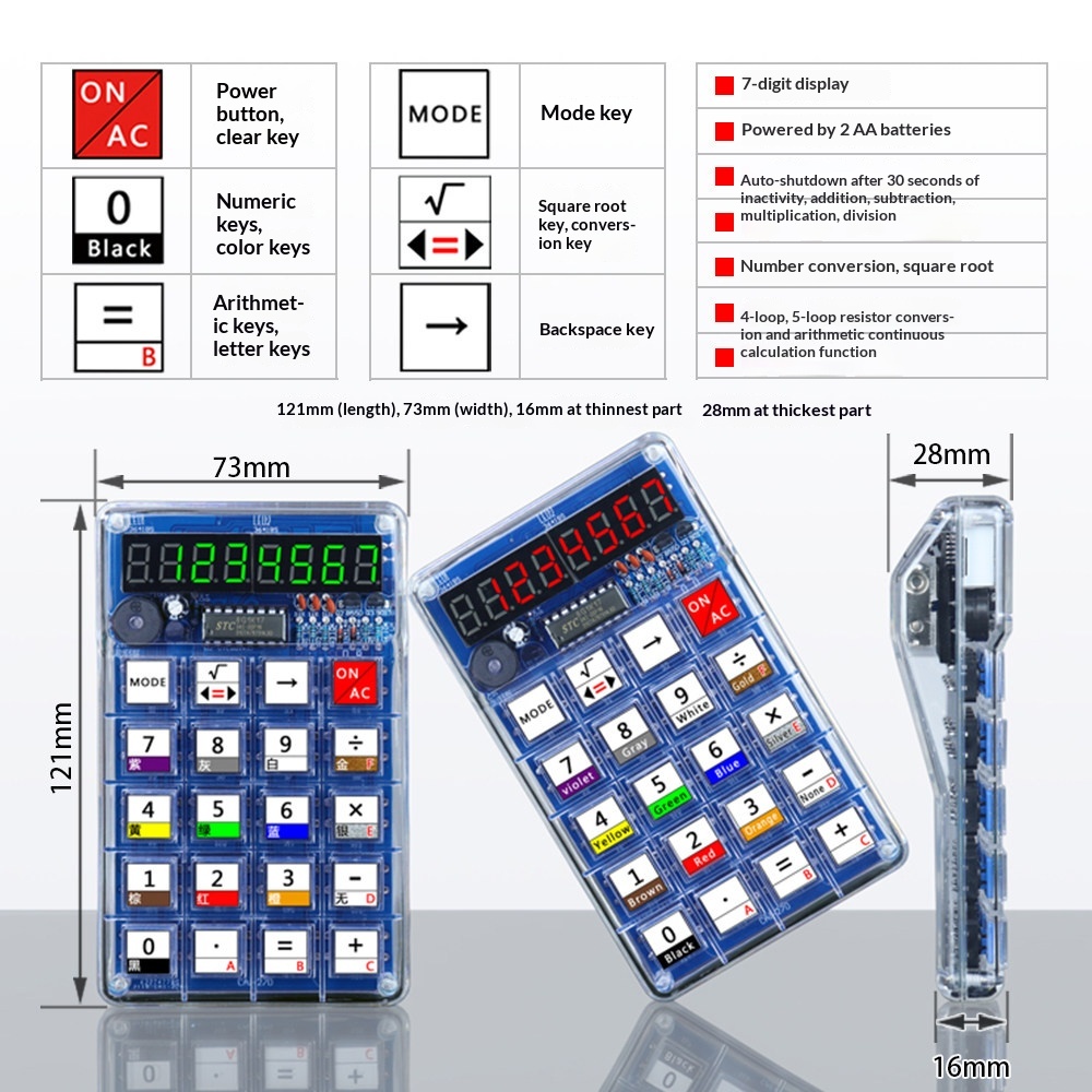 Kit Produksi Kalkulator, Kompo - Diy Electronics Youtube ulasan dan harga