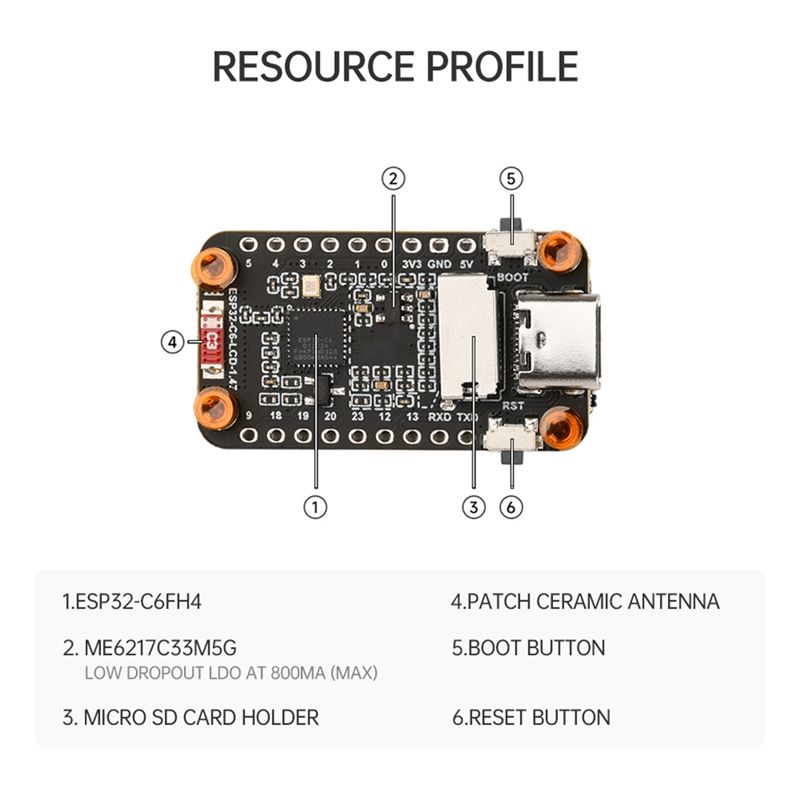 [NEW A09R!】 Esp32-C6 Papan Pen - Esp32 Wifi Bluetooth ulasan dan harga