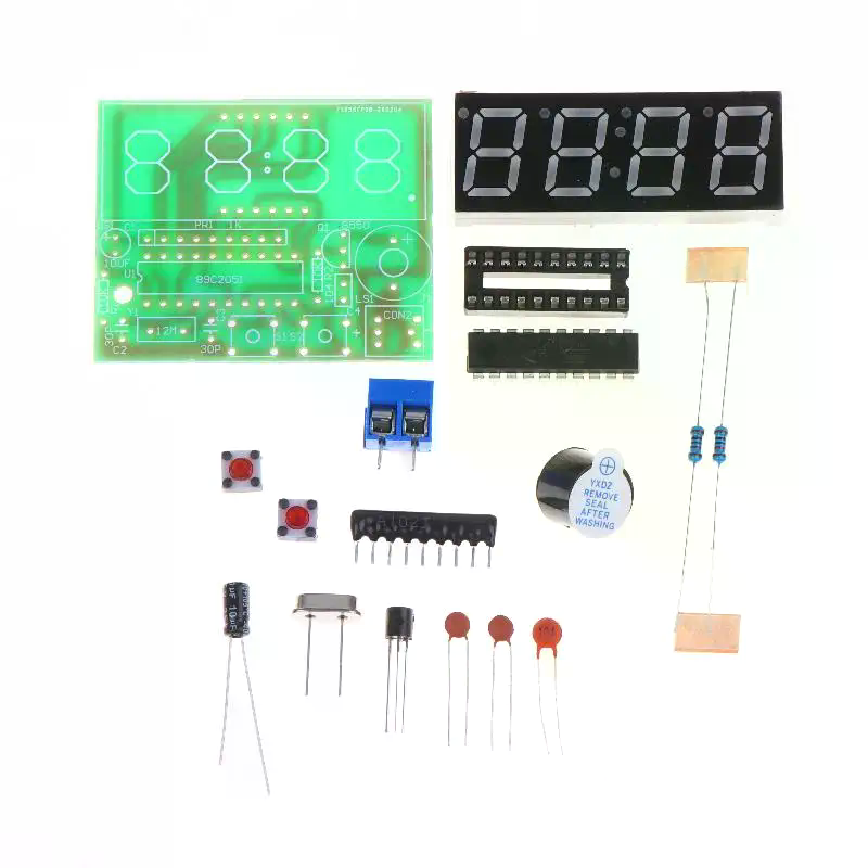 Kit Jam LED Digital DIY 4 Digi - Diy Electronics Workshop ulasan dan harga