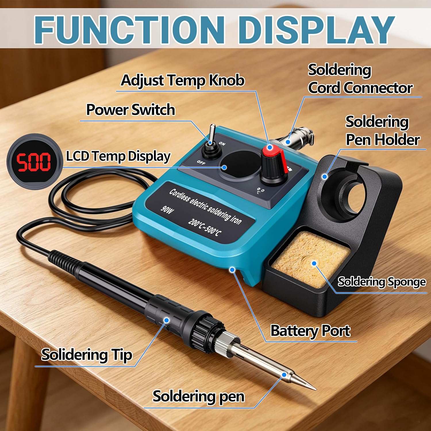 Kit Besi Solder Digital LED 90 - Diy Electronics Soldering Kit ulasan dan harga