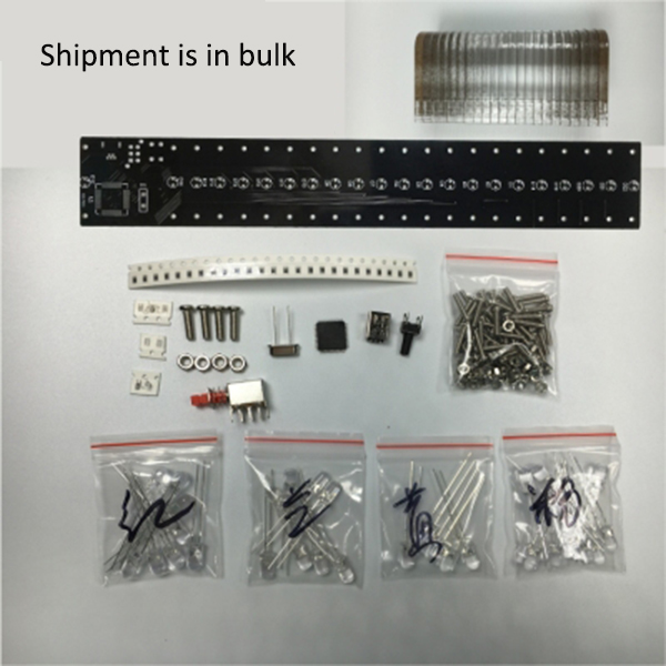 Kubus Cahaya 21-Segmen LED Kit - Diy Electronics Market ulasan dan harga