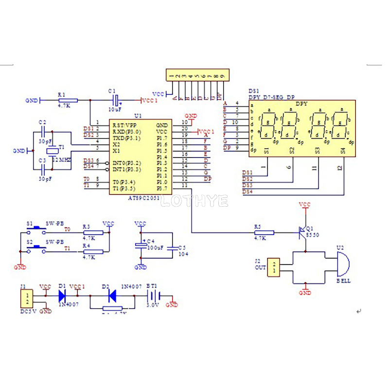 Kit Elektronik DIY LED 4 Jam T - Diy Electronics Youtube ulasan dan harga