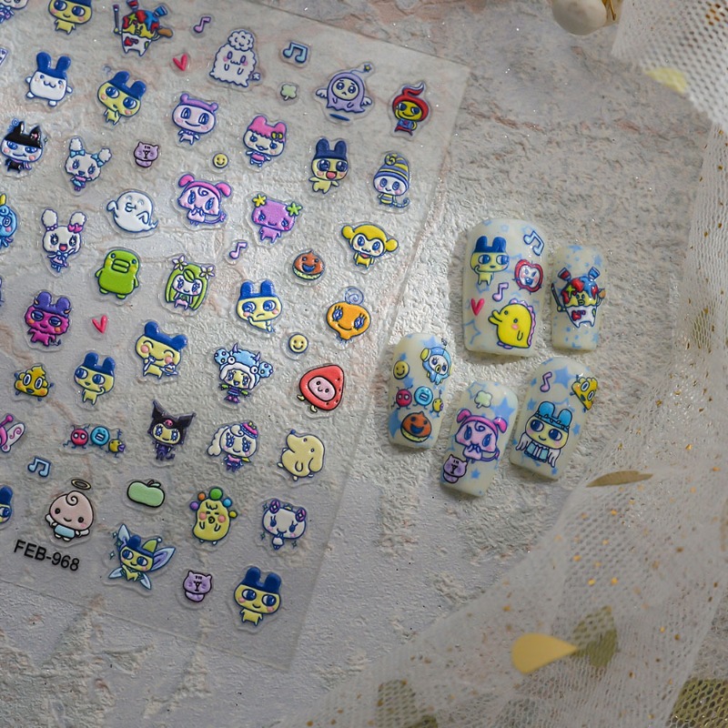 Stiker kuku 3D relief elektron - Diy Electronics For Home ulasan dan harga