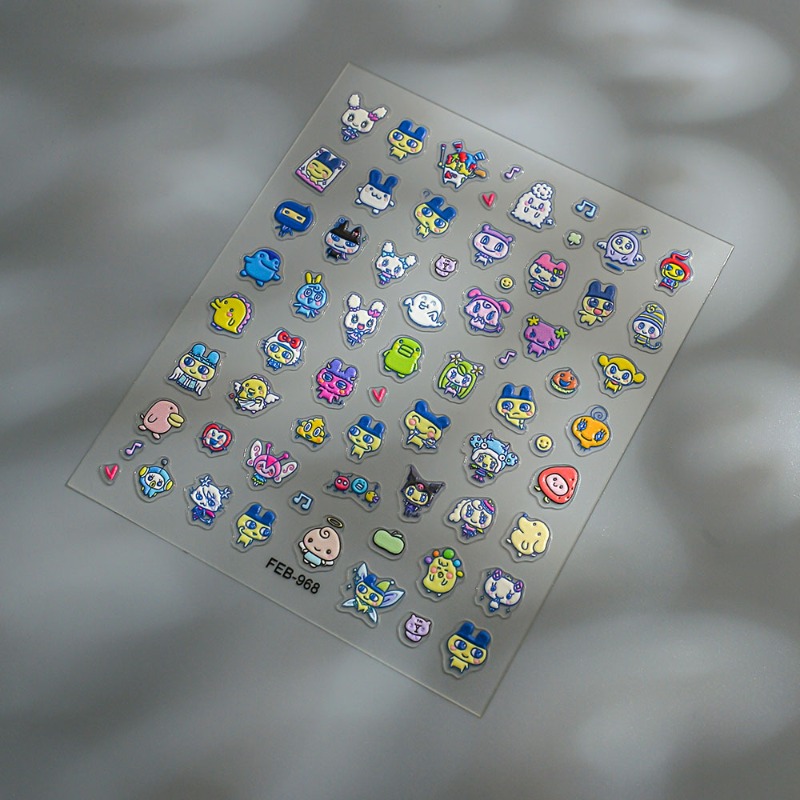 Stiker kuku 3D relief elektron - Diy Electronics For Home ulasan dan harga