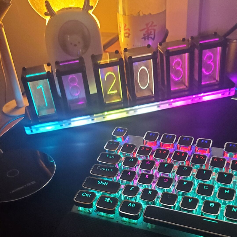 Jam Meja Led Digital Desktop s - Diy Electronics Table ulasan dan harga