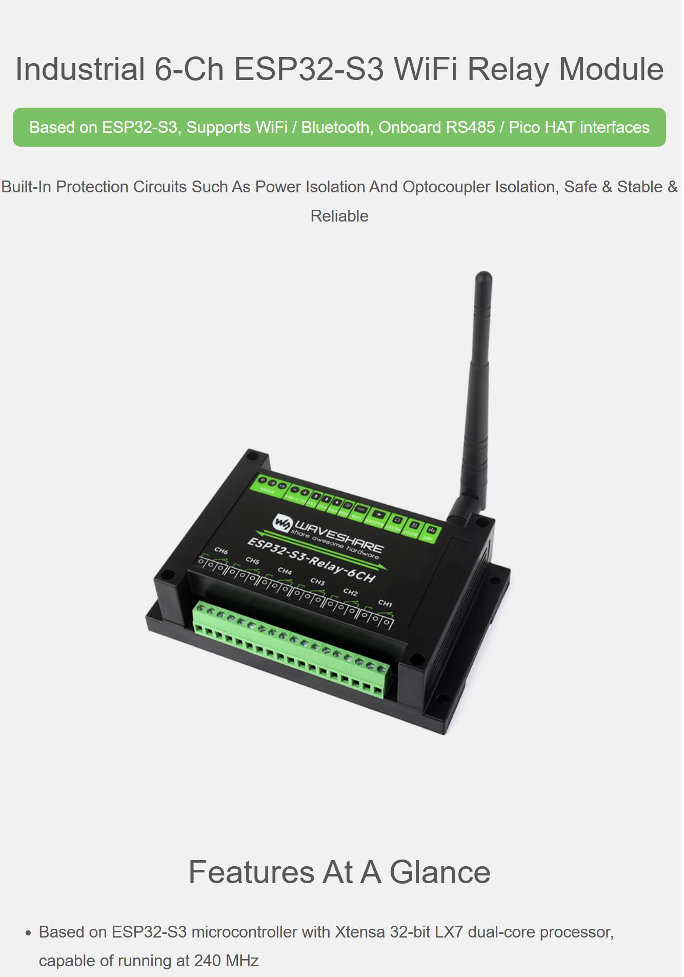 Modul Relay WiFi ESP32-S3 6 Sa - Esp32 Wifi Bluetooth ulasan dan harga