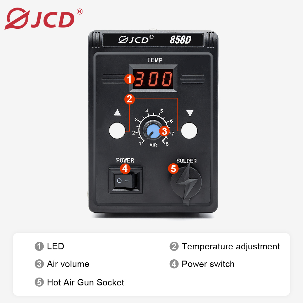 JCD pistol udara panas 858D 70 - Smd Solder Paste ulasan dan harga