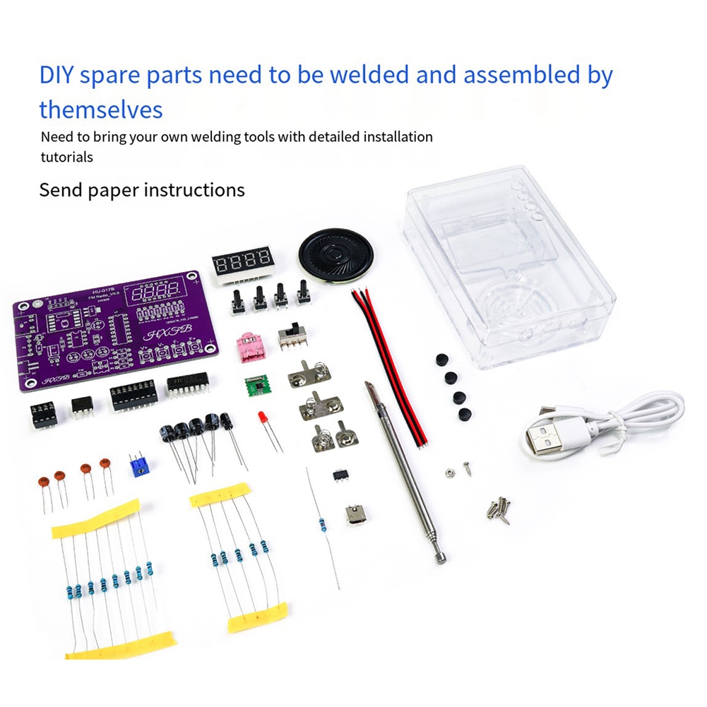 GROCE-Kit Elektronik Radio FM  - Diy Electronics Soldering Kit ulasan dan harga