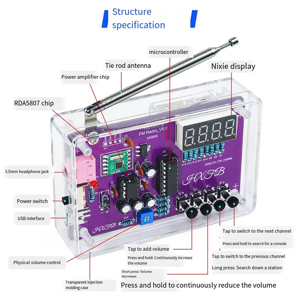 GROCE-Kit Elektronik Radio FM  - Diy Electronics Soldering Kit ulasan dan harga