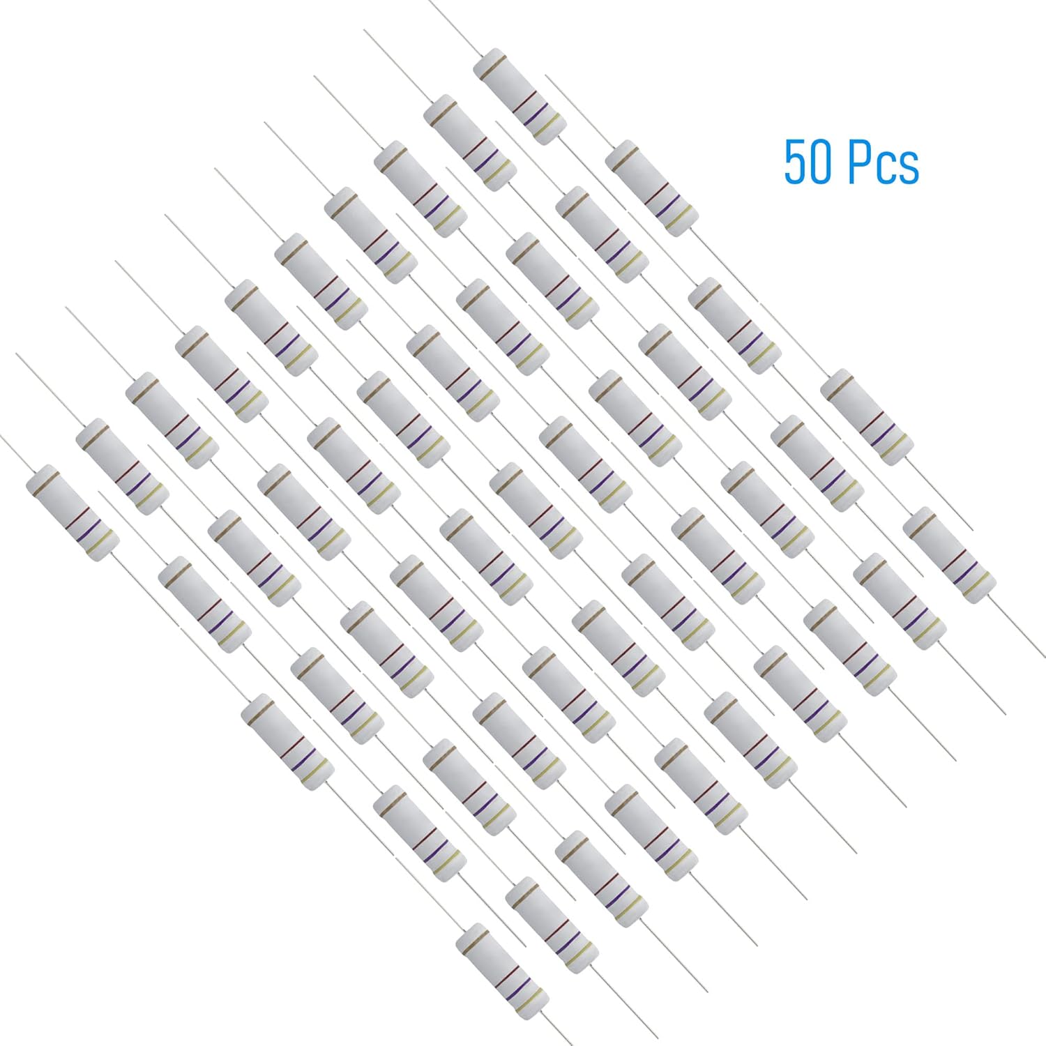 50 Buah Resistor 470 Ohm Axial - Diy Electronics Videos ulasan dan harga