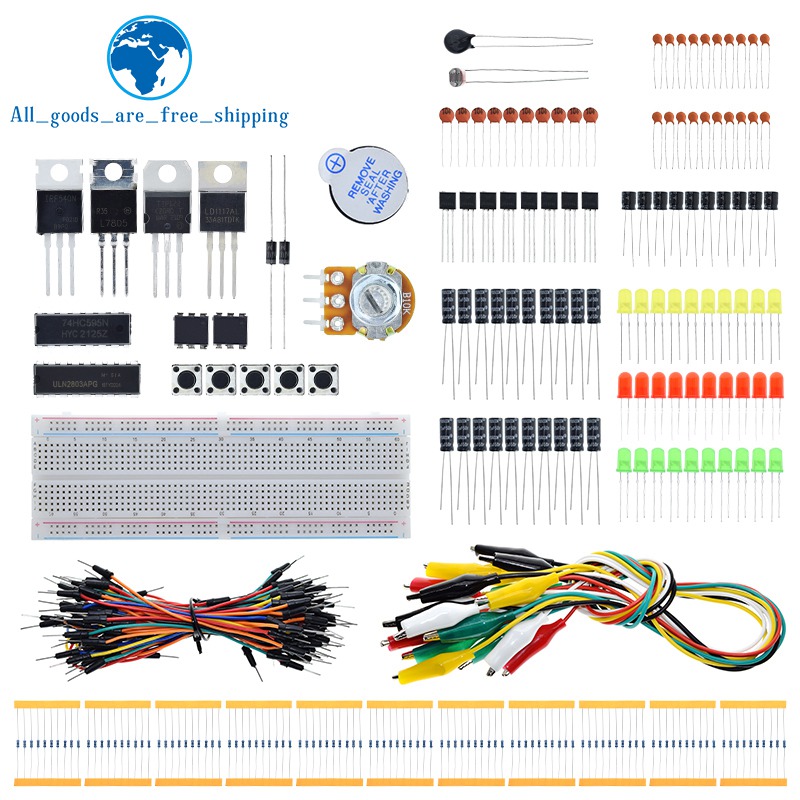 Kit Elektronik DIY Penuh 830 L - Diy Electronics Basics ulasan dan harga