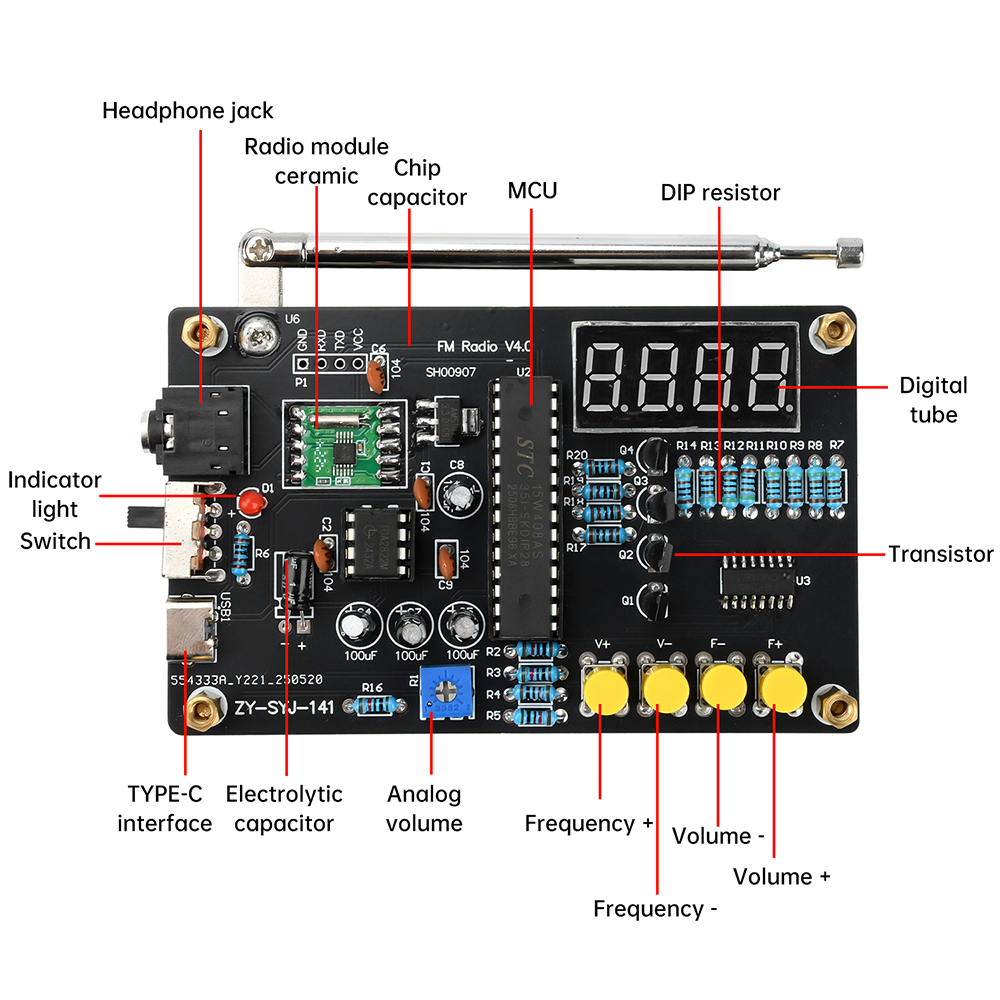 DIY RDA5807M Kit Radio 87-108M - Diy Electronics Youtube ulasan dan harga