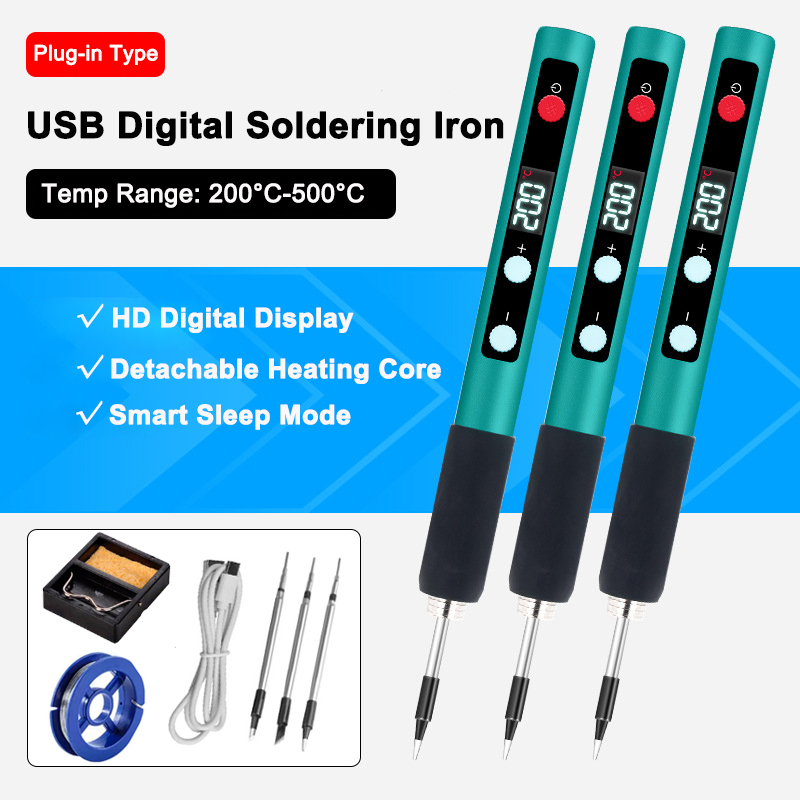 Kit Pena Solder Digital Mini U - Diy Electronics Bench ulasan dan harga